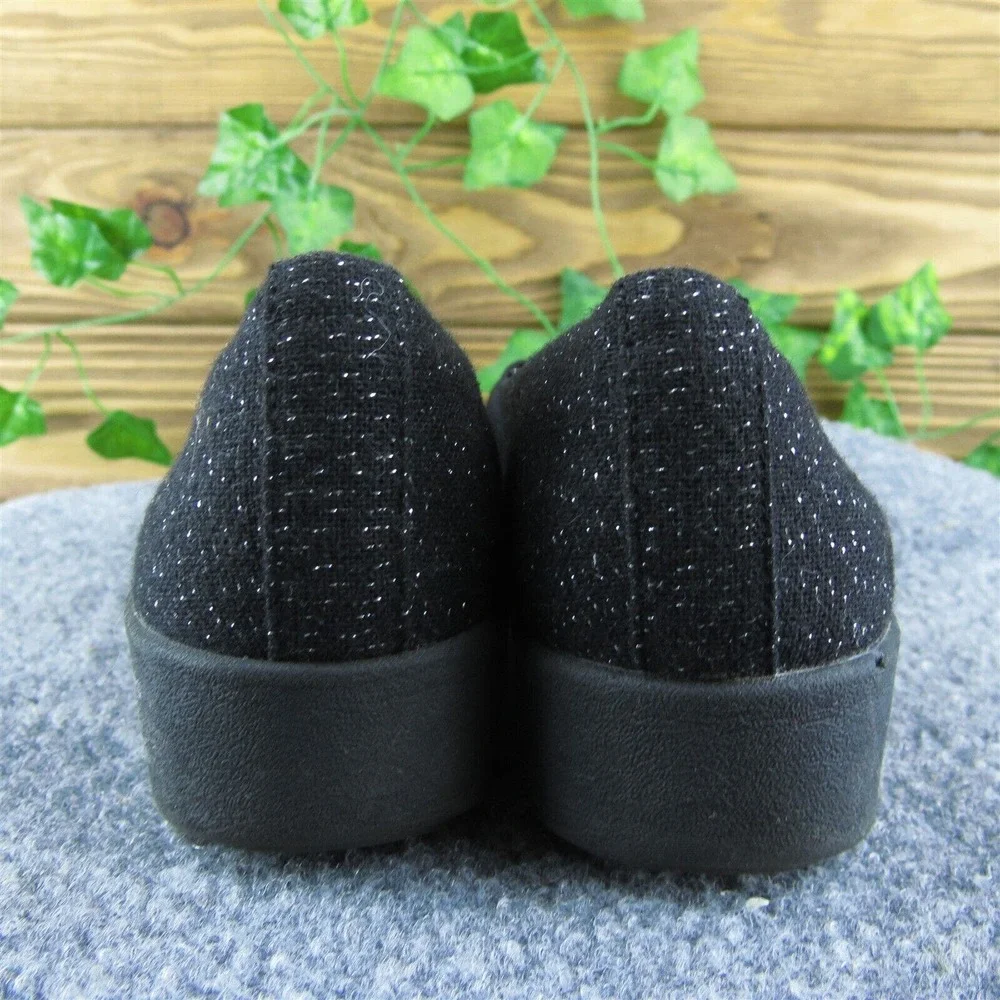 Easy Spirit Kaleo Women Loafer Shoes Black‎ Fabric Slip On Size 7 Medium